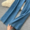 Denim Patchwork Top&Jeans 2Pcs