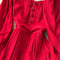 Rose Embroidered Vintage Red Dress