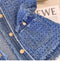 Niche Furry Denim Sleeveless Jacket