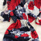 High-end Pleated Floral Printed Dress