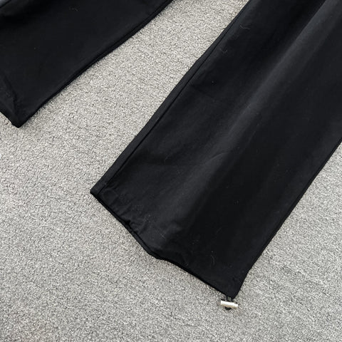 Drawstring Shirt&Trousers Chic 2Pcs