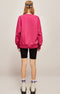 Round Collar Candy Color Sweatshirt