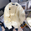 Irregular Design Knit Patchwork Sweater