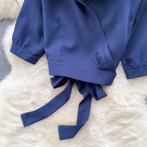 Bow Blazer&Trousers OL 2Pcs