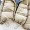 Thermal Denim Patchwork Puffy Jacket