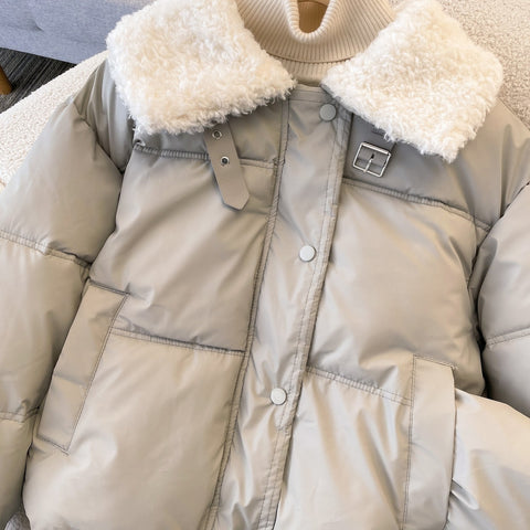 Furry Doll Collar Cotton Jacket