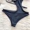 Irregular Design Hollowed Black Lingerie