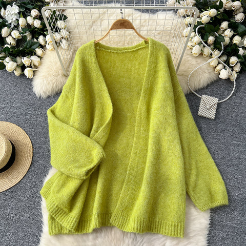 Tank Top&Loose-fit Cardigan 2Pcs