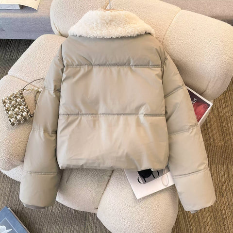 Furry Doll Collar Cotton Jacket