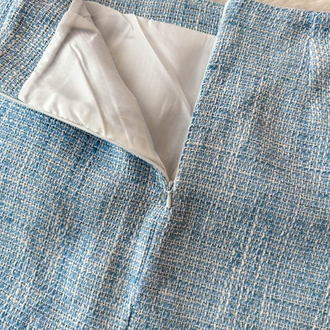 Blazer&Half-body Skirt Tweed 2Pcs