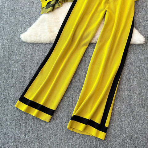 Cardigan&Sweater&Trousers Knitted 3Pcs