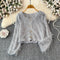 Fairy Sequin Fringed Short Cardigan