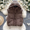 Hooded Sleeveless Padded Jacket