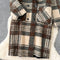 Two-sided Wearable Thickened Plaid Coat