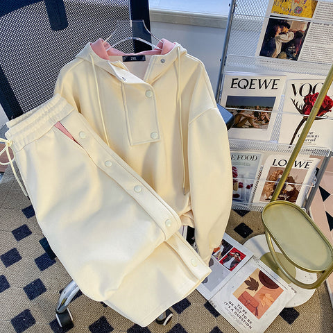 Hooded Sweatshirt&Trousers Casual 2Pcs
