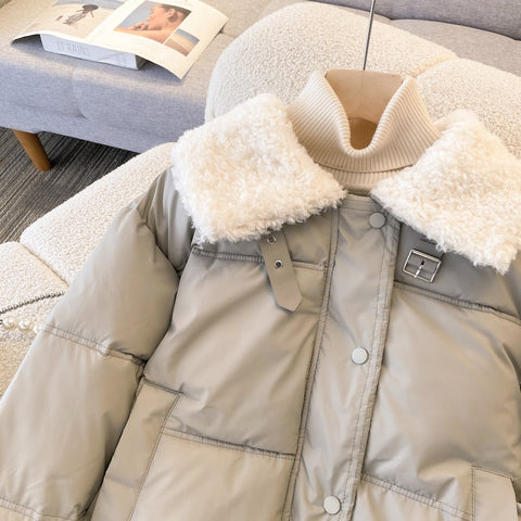 Furry Doll Collar Cotton Jacket