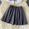 Uniform Shirt&Pleated Skirt 2Pcs