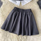 Uniform Style Shirt&Pleated Skirt 2Pcs