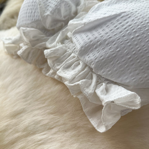 White Camisole&Draped Skirt 2Pcs