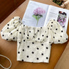 Polka Dot Printed Puffy Shirt