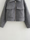 High-end Tweed Zipped Short Jacket