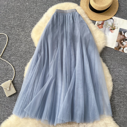 Fairy A-line Puffy Mesh Skirt