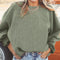 Casual Round Collar Oversized Sweatshirt