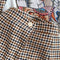 Suit Vest&Shorts Plaid 2Pcs