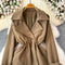 High-end Elastic Lapeled Trench Coat