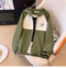 Color Blocking Drawstring Punching Jacket