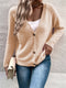 Simple Design V-neck Loose Cardigan