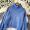 Chic Solid Color Drawstring Sweater