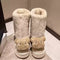 Padded Calf Cartoon Bear Snow Boots