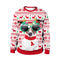 Round Collar Christmas Printed Sweatshirt