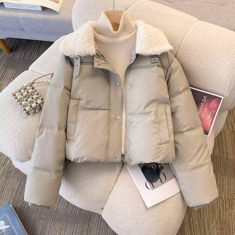 Furry Doll Collar Cotton Jacket