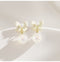 Pearl Bow Sweet French Earrings