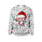 Round Collar Christmas Printed Sweatshirt