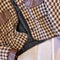 Loose-fit Houndstooth Printed Short Jacket