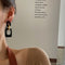 Milk Tea Color Geometric Retro Earrings