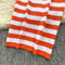 Midriff-baring Knitwear&Skirt Striped 2Pcs