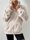 Stand Collar Soft Fleece Sweatshirt