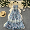 Vintage Lace Patchwork Floral Slip Dress