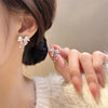 Bow Zirconia Earrings&Necklace