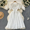 Sweetie White Lace Trim Dress