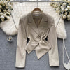 Irregular Design Lapel Suit Jacket