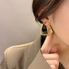Niche Triangle Metal Earrings