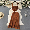 Camisole&Skirt Hollowed Knitted 2Pcs
