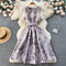 Vintage Sleeveless Floral Printed Dress