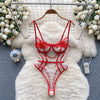 Embroidery Lace Hollowed Slip Romper