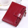 Delicate Sewing Thread Leather Wallet